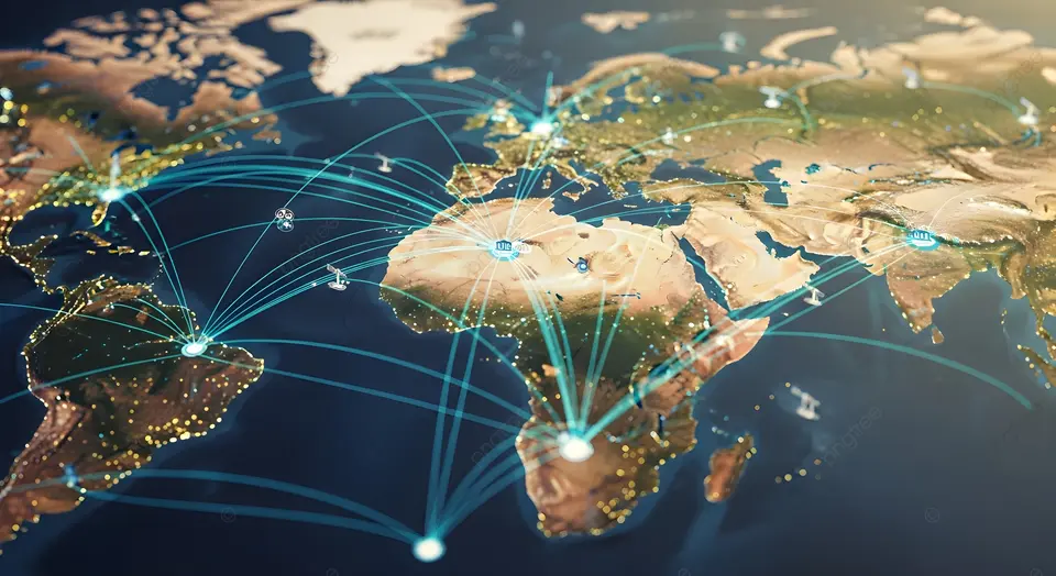 Home Global business growth strategy international market expansion world map analytics