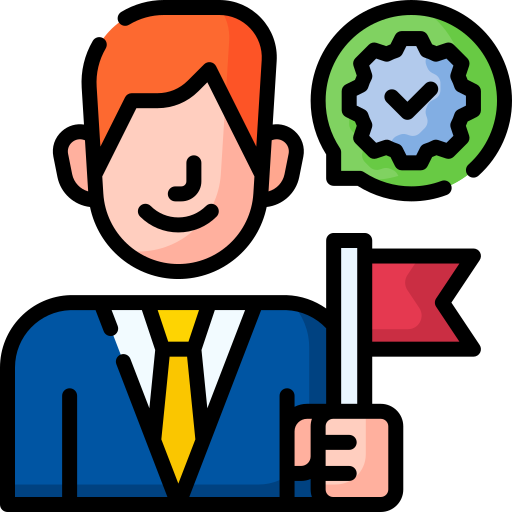 Home Corporate responsibility and execution icon representing ethical business operations